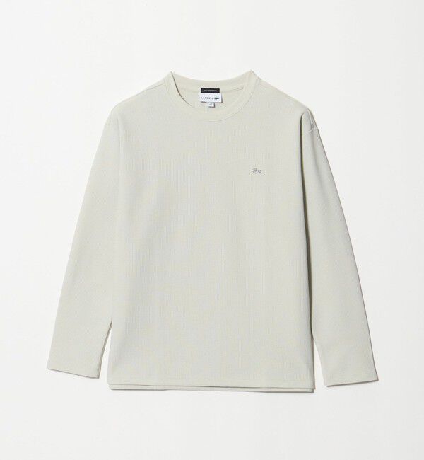 BEAUTY&YOUTH UNITED ARROWS「＜LACOSTE for BEAUTY&YOUTH＞ ワントーン ロングスリーブ カットソー」|Tシャツ・カットソー|OFF WHITE