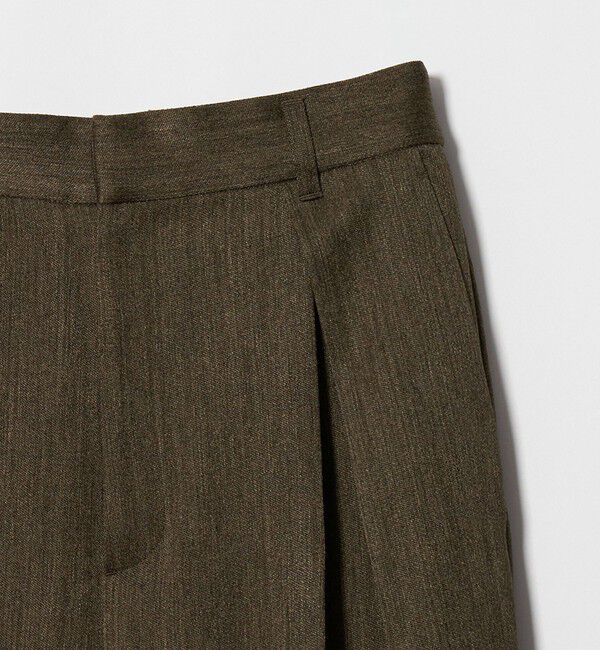 BEAUTY&YOUTH UNITED ARROWS「ツイードライク レイヤータック ワイドパンツ ウォッシャブル」|その他|