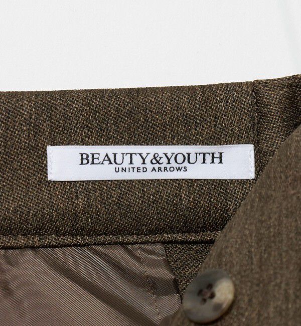 BEAUTY&YOUTH UNITED ARROWS「ツイードライク レイヤータック ワイドパンツ ウォッシャブル」|その他|