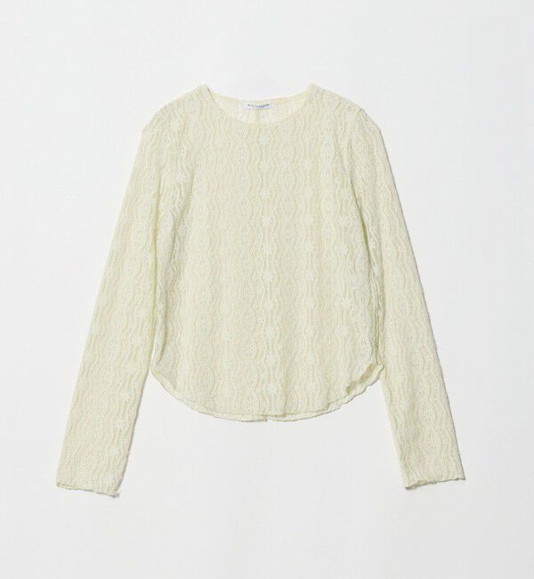 BEAUTY&YOUTH UNITED ARROWS「ブラッシュド レース プルオーバー ウォッシャブル」|Tシャツ・カットソー|LIME