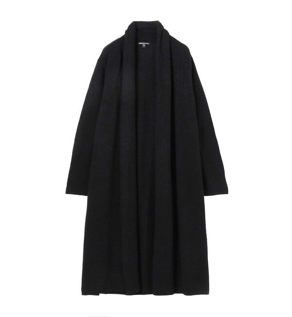 JAMES PERSE「ソフトフェザーウェイト カシミヤ ショールカラー ロングカーディガン WOKC2675」|カーディガン|19 ブラック