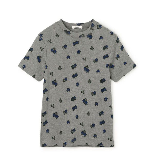 Edition「コットンモダールフライス フラワープリント Tシャツ」|Tシャツ・カットソー|16 グレー系