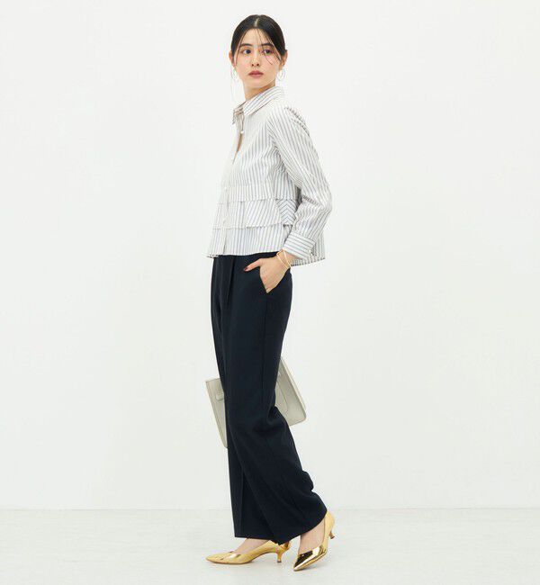 NOLLEY'S「《セットアップ対応》ウォッシャブルシャーク愛されセミワイドパンツ」|その他|