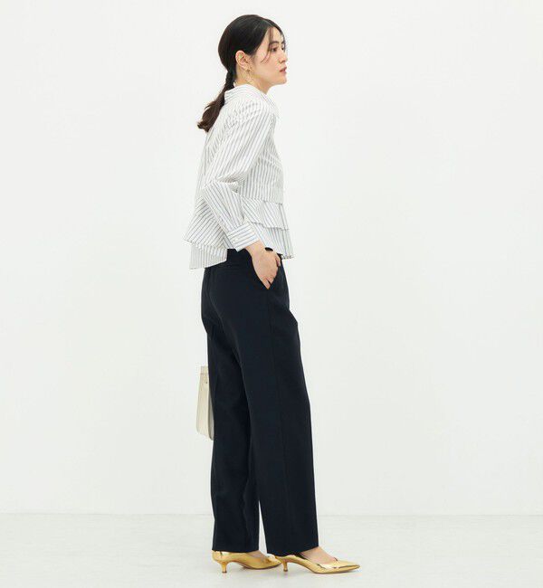 NOLLEY'S「《セットアップ対応》ウォッシャブルシャーク愛されセミワイドパンツ」|その他|
