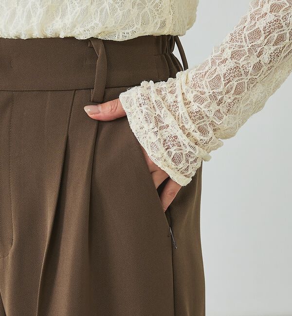 abahouse mavie「トリコチンワイドパンツ」|その他|