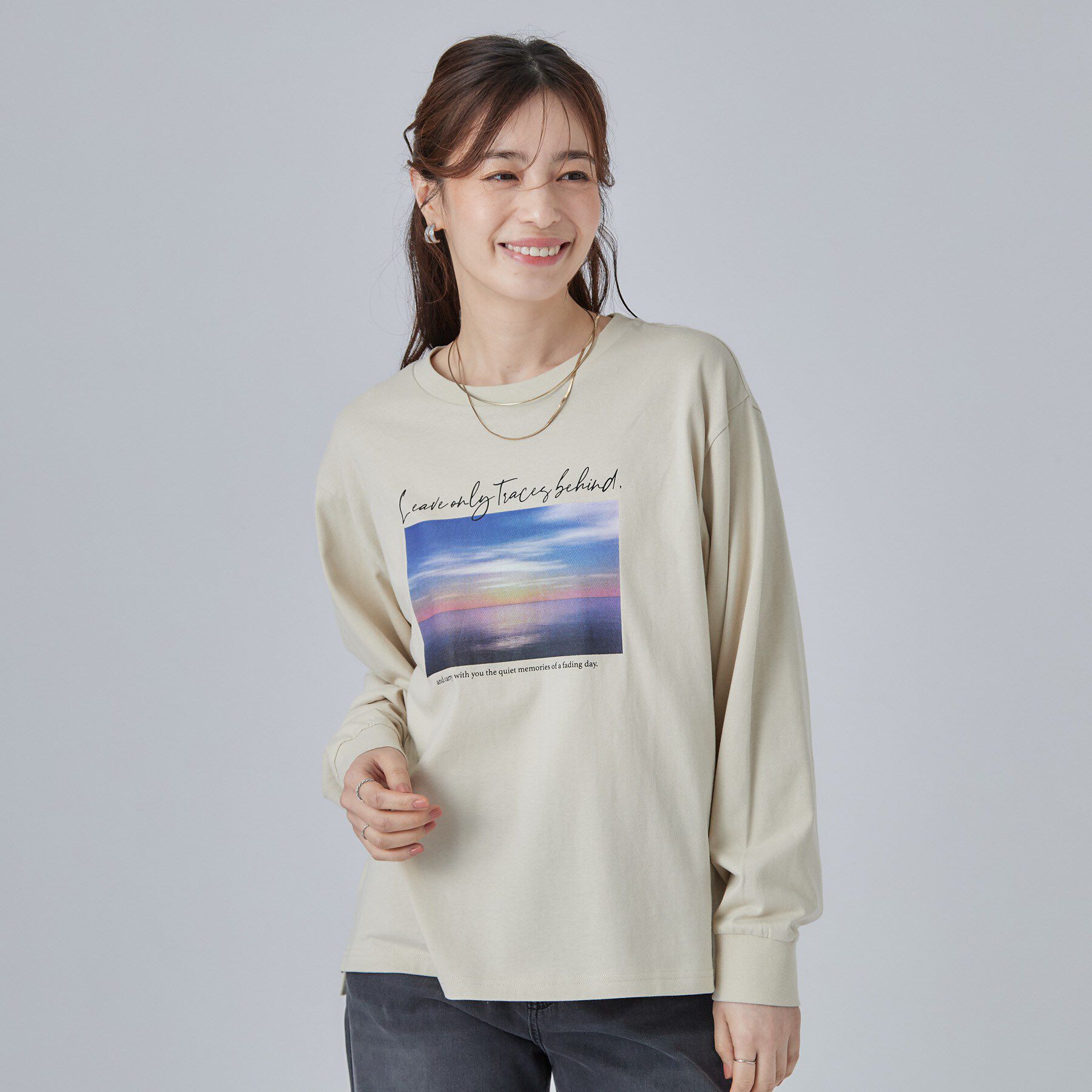 SHOO･LA･RUE「【S-LL】デイリー使いに 選べる6柄プリントロンT」|Tシャツ・カットソー|