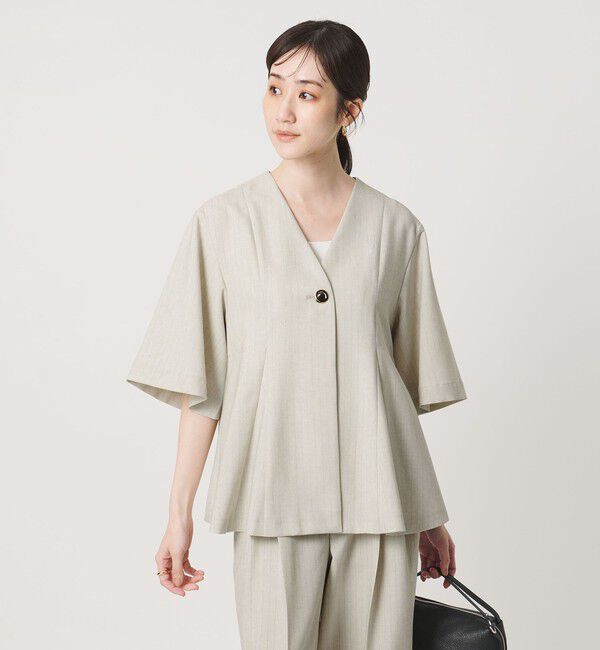 UNITED ARROWS「Spiree ストライプ ブラウス ‐ウォッシャブル‐」|シャツ・ブラウス|