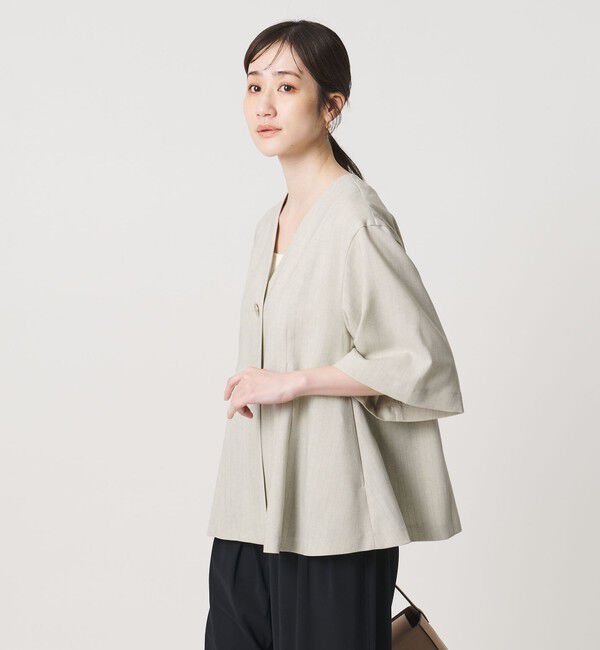 UNITED ARROWS「Spiree ストライプ ブラウス ‐ウォッシャブル‐」|シャツ・ブラウス|