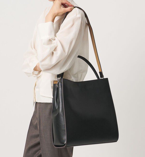 UNITED ARROWS「2WAY ワンハンドル バッグ」|ショルダー・メッセンジャー|BLACK