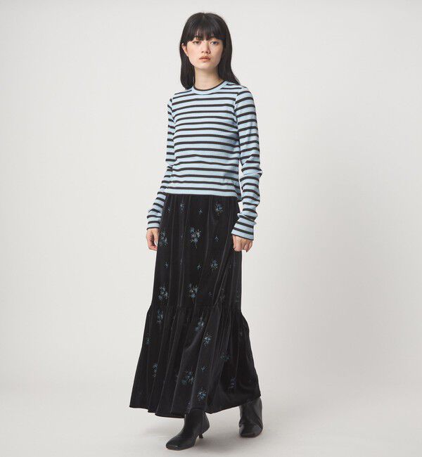 EMMEL REFINES「＜EMMEL REFINES＞EM マルチボーダー ロングスリーブ プルオーバー」|Tシャツ・カットソー|