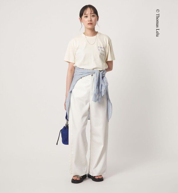 UNITED ARROWS green label relaxing「【別注】＜Thomas Lelu＞サインアート 半袖 Tシャツ カットソー」|Tシャツ・カットソー|