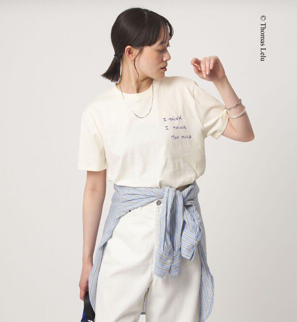 UNITED ARROWS green label relaxing「【別注】＜Thomas Lelu＞サインアート 半袖 Tシャツ カットソー」|Tシャツ・カットソー|