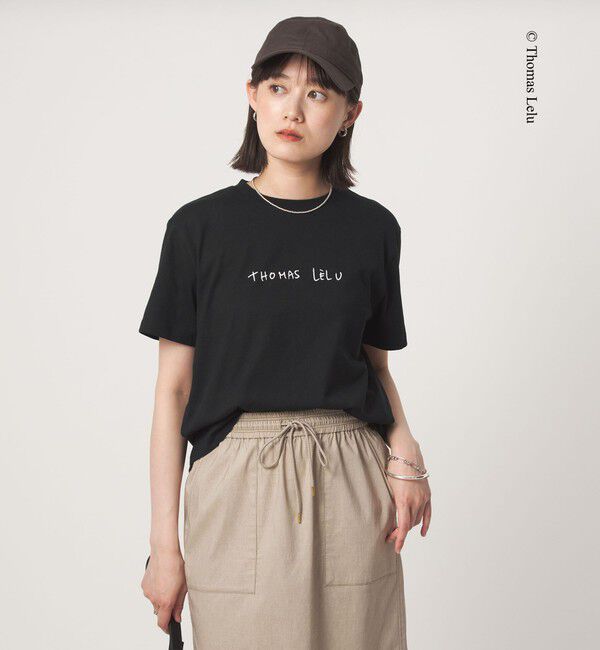UNITED ARROWS green label relaxing「【別注】＜Thomas Lelu＞サインアート 半袖 Tシャツ カットソー」|Tシャツ・カットソー|