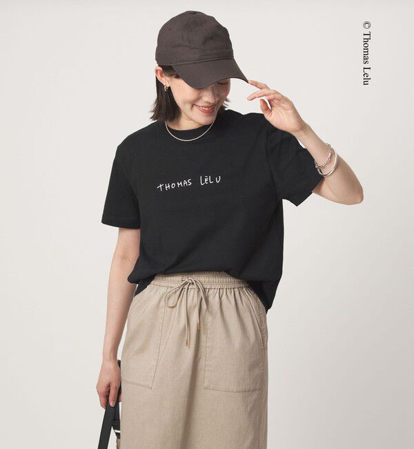 UNITED ARROWS green label relaxing「【別注】＜Thomas Lelu＞サインアート 半袖 Tシャツ カットソー」|Tシャツ・カットソー|