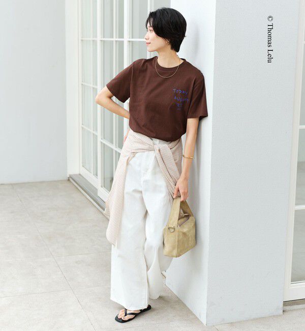 UNITED ARROWS green label relaxing「【別注】＜Thomas Lelu＞サインアート 半袖 Tシャツ カットソー」|Tシャツ・カットソー|