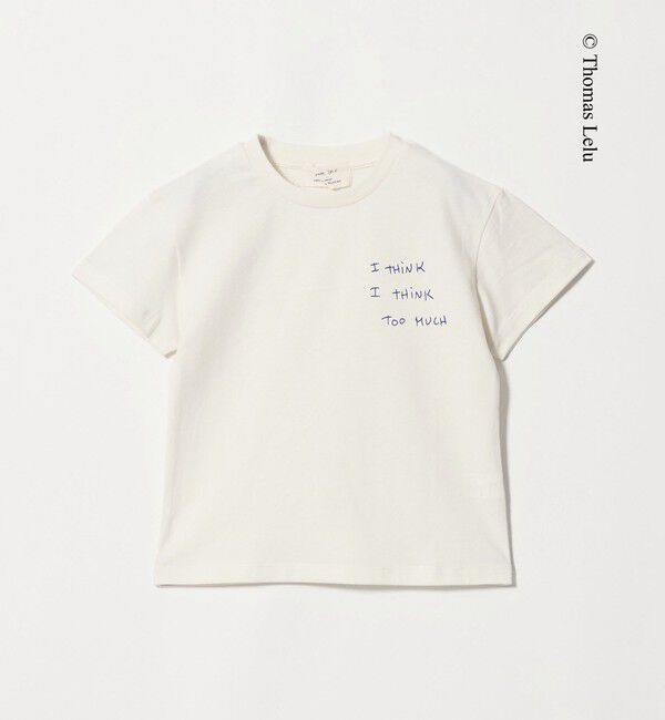 UNITED ARROWS green label relaxing「【別注】＜Thomas Lelu＞サインアート 半袖 Tシャツ カットソー / キッズ 120cm-140cm」|Tシャツ・カットソー|OFF WHITE