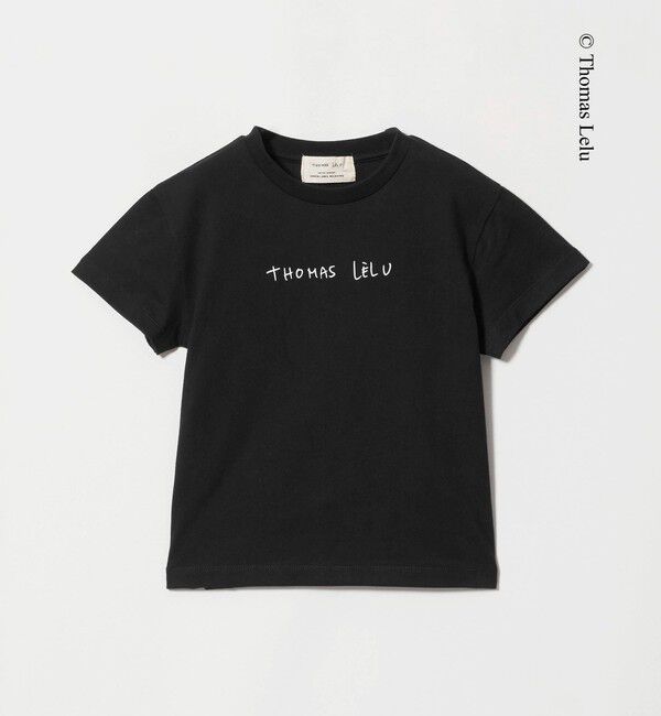 UNITED ARROWS green label relaxing「【別注】＜Thomas Lelu＞サインアート 半袖 Tシャツ カットソー / キッズ 120cm-140cm」|Tシャツ・カットソー|BLACK
