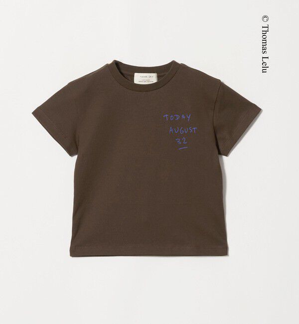 UNITED ARROWS green label relaxing「【別注】＜Thomas Lelu＞サインアート 半袖 Tシャツ カットソー / キッズ 120cm-140cm」|Tシャツ・カットソー|MD.BROWN