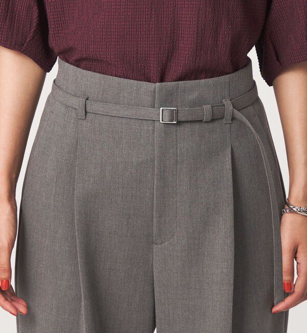 UNITED ARROWS green label relaxing「［size SHORT/TALLあり］ライト ダブルクロス ワイド パンツ」|スラックス|