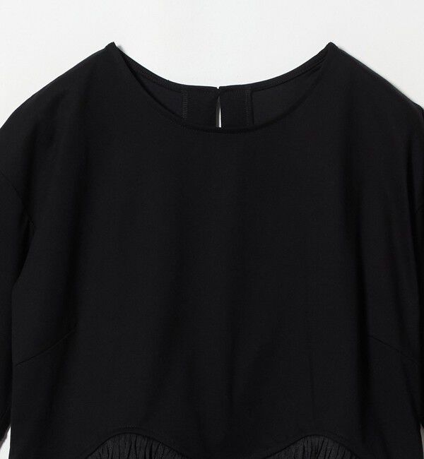 UNITED ARROWS green label relaxing「シアー コンビ 5分袖 プルオーバー カットソー」|Tシャツ・カットソー|
