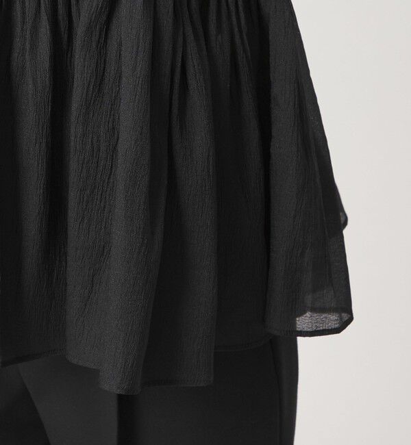 UNITED ARROWS green label relaxing「シアー コンビ 5分袖 プルオーバー カットソー」|Tシャツ・カットソー|