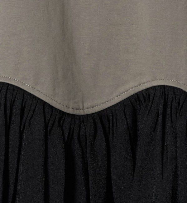 UNITED ARROWS green label relaxing「シアー コンビ 5分袖 プルオーバー カットソー」|Tシャツ・カットソー|