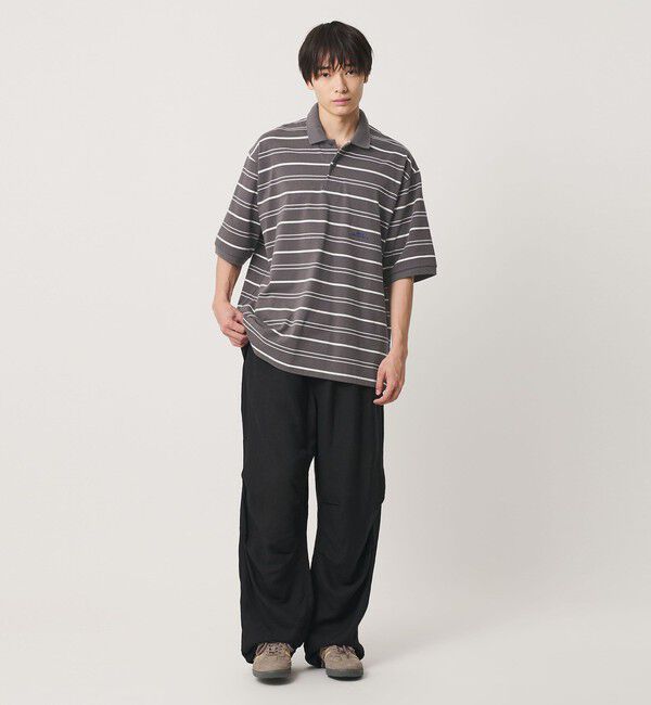 NICE WEATHER「＜NICE WEATHER＞ボーダー ショートスリーブ ポロシャツ」|ポロシャツ|