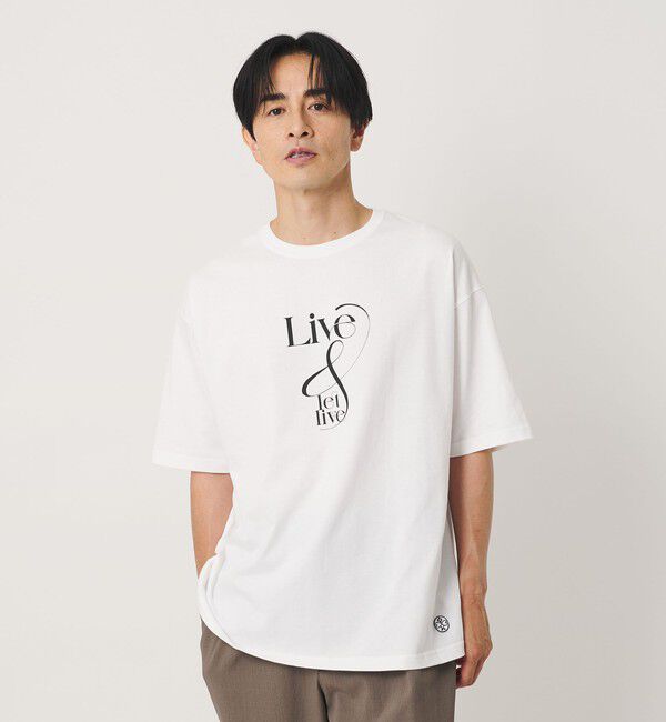 BEAUTY&YOUTH UNITED ARROWS「＜ESPOIR＞LIVE & LET LIVE Tシャツ」|Tシャツ・カットソー|WHITE