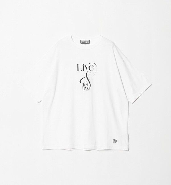 BEAUTY&YOUTH UNITED ARROWS「＜ESPOIR＞LIVE & LET LIVE Tシャツ」|Tシャツ・カットソー|