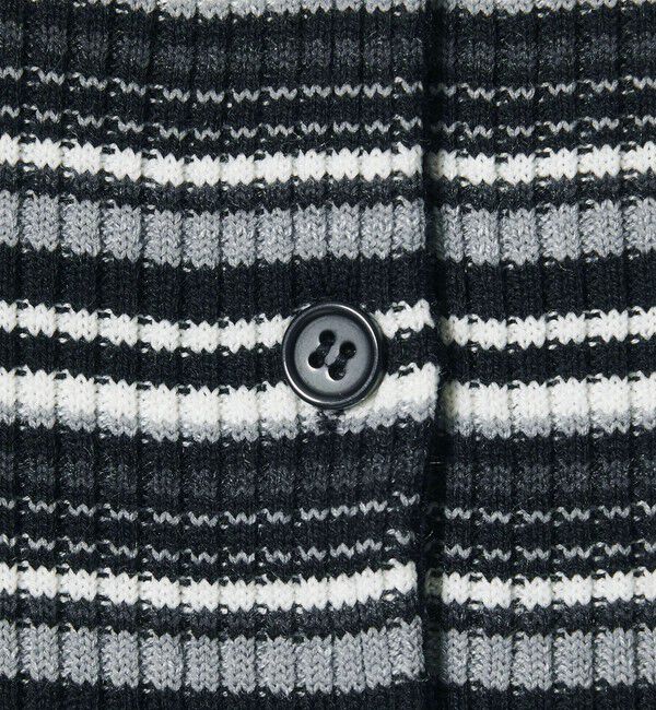 BEAUTY&YOUTH UNITED ARROWS「【WEB限定 Wardrobe DAILY MINIMAL】ボーダー ペプラムニットカーディガン」|カーディガン|