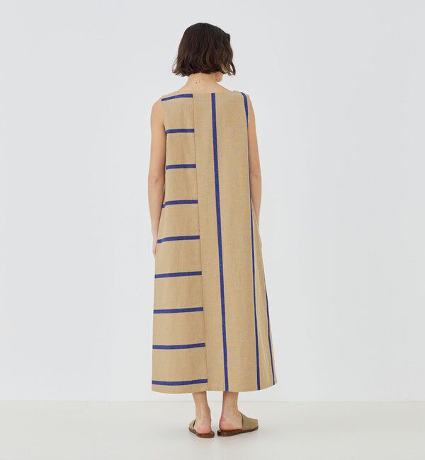GALERIE VIE「リネンコットンストライプ Aラインワンピース」|ワンピース|