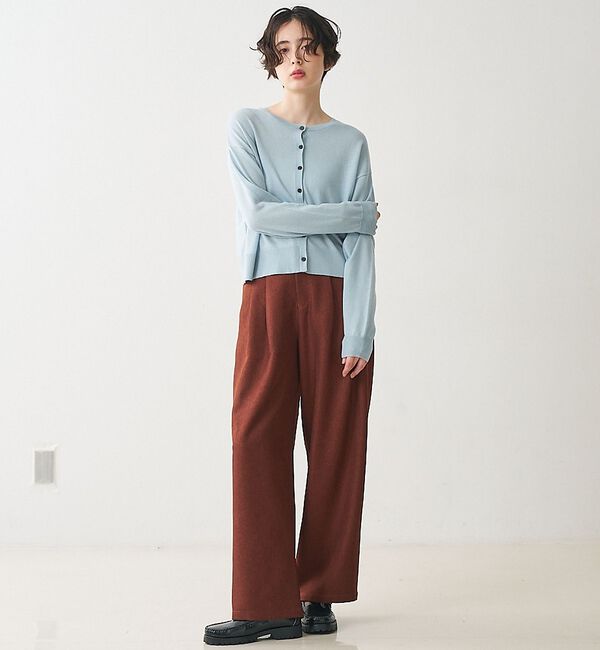 collex「クルーネックショート丈カーディガン」|カーディガン|