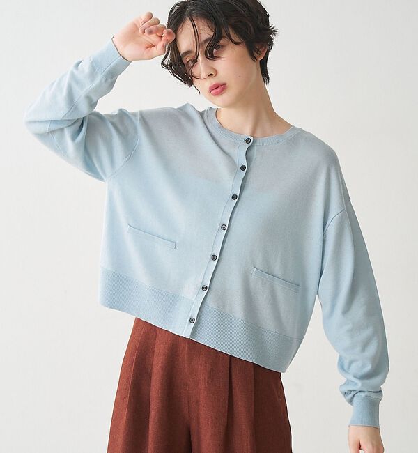 collex「クルーネックショート丈カーディガン」|カーディガン|