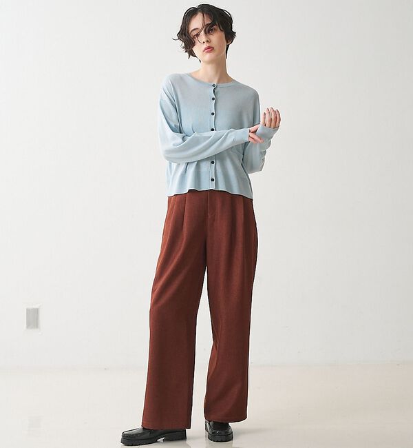 collex「クルーネックショート丈カーディガン」|カーディガン|