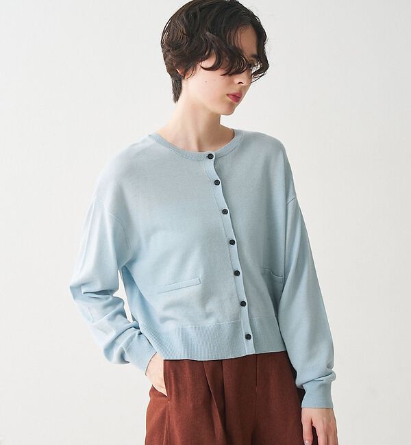 collex「クルーネックショート丈カーディガン」|カーディガン|