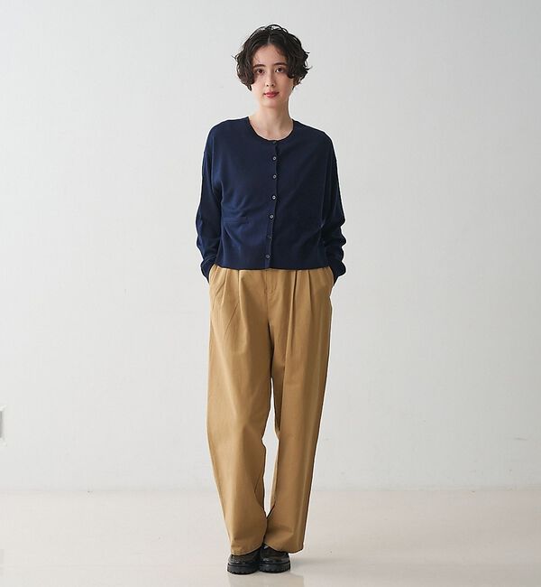collex「クルーネックショート丈カーディガン」|カーディガン|