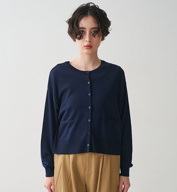collex「クルーネックショート丈カーディガン」|カーディガン|