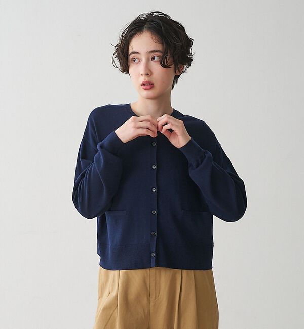 collex「クルーネックショート丈カーディガン」|カーディガン|
