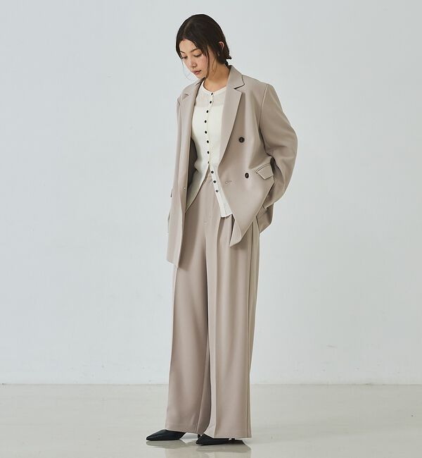 abahouse mavie「トリコチンワイドパンツ」|その他|