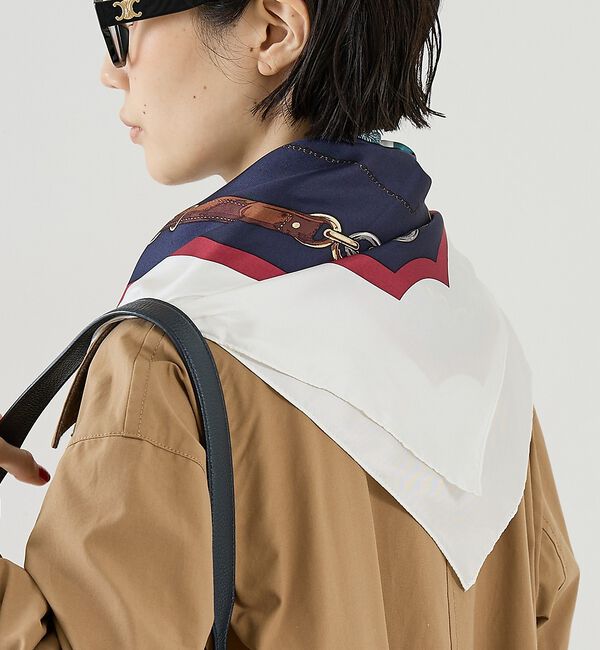 The Store by C' 「【ASAUCE MELER】【別注】シルクスカーフ」|バンダナ・スカーフ|オフホワイト