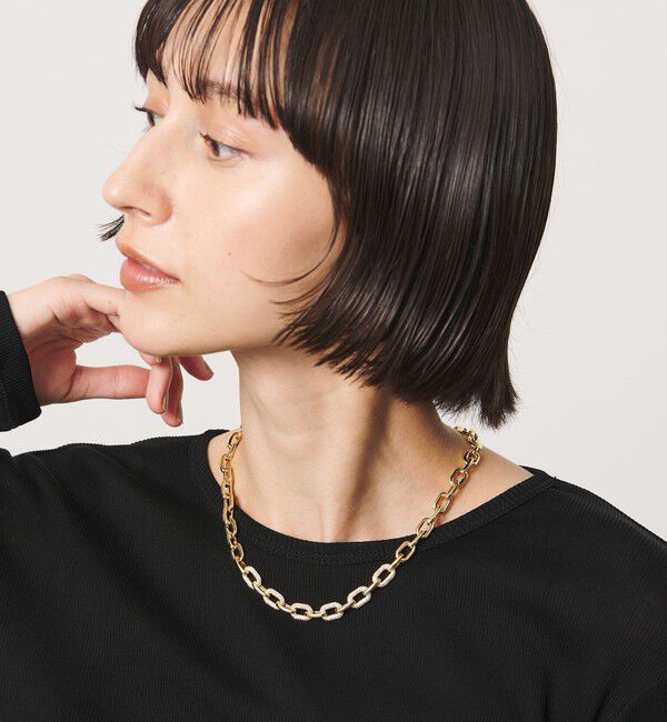 UNITED ARROWS「パヴェ シック チェーンネックレス」|ネックレス|