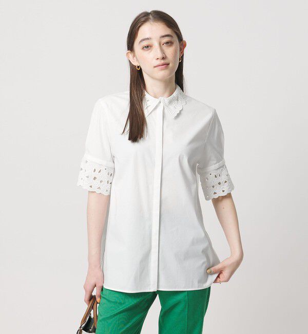 UNITED ARROWS「エンブロイダリー シャツ ブラウス 4WAY」|シャツ・ブラウス|