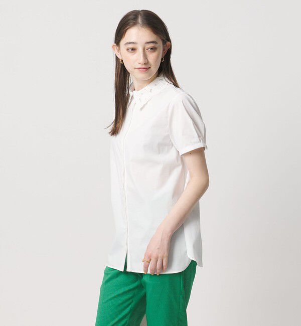 UNITED ARROWS「エンブロイダリー シャツ ブラウス 4WAY」|シャツ・ブラウス|