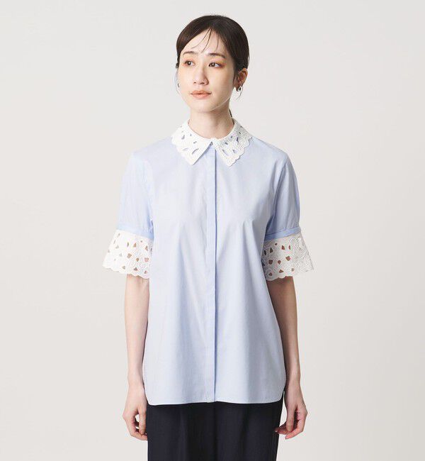 UNITED ARROWS「エンブロイダリー シャツ ブラウス 4WAY」|シャツ・ブラウス|