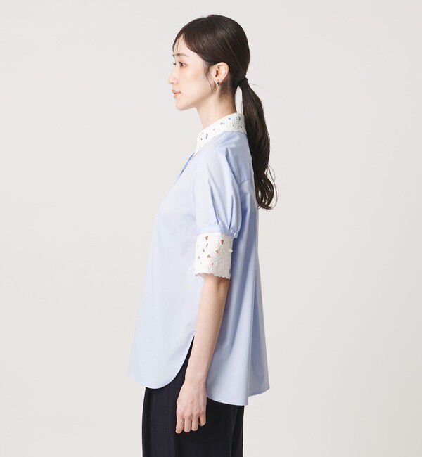UNITED ARROWS「エンブロイダリー シャツ ブラウス 4WAY」|シャツ・ブラウス|