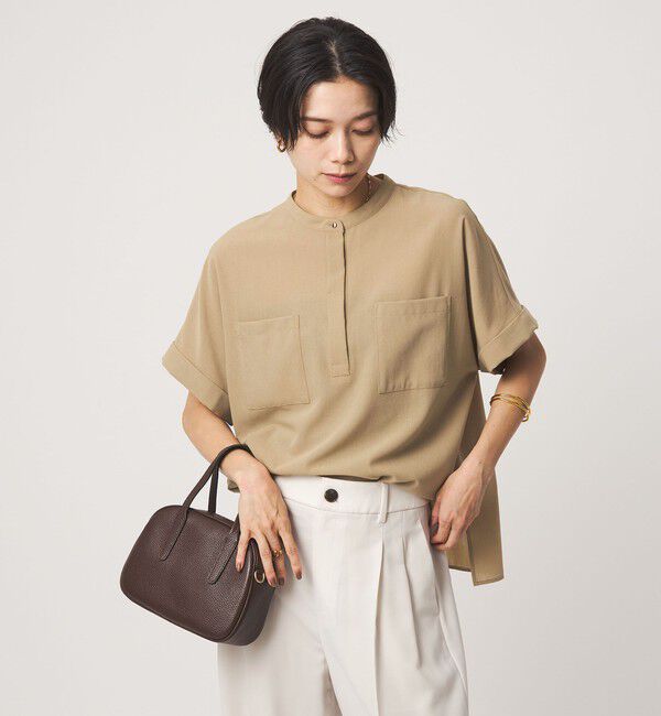 UNITED ARROWS green label relaxing「ボイル ポケット ショートスリーブ シャツ マシンウォッシャブル 吸水速乾 通気性」|シャツ・ブラウス|BEIGE