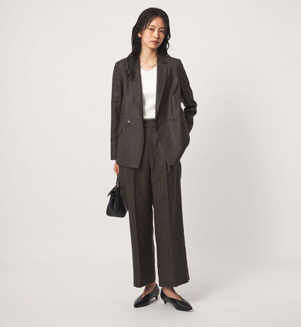 UNITED ARROWS green label relaxing「［size SHORT/TALLあり］トリアセ ストレート パンツ UVカット 通気性」|スラックス|
