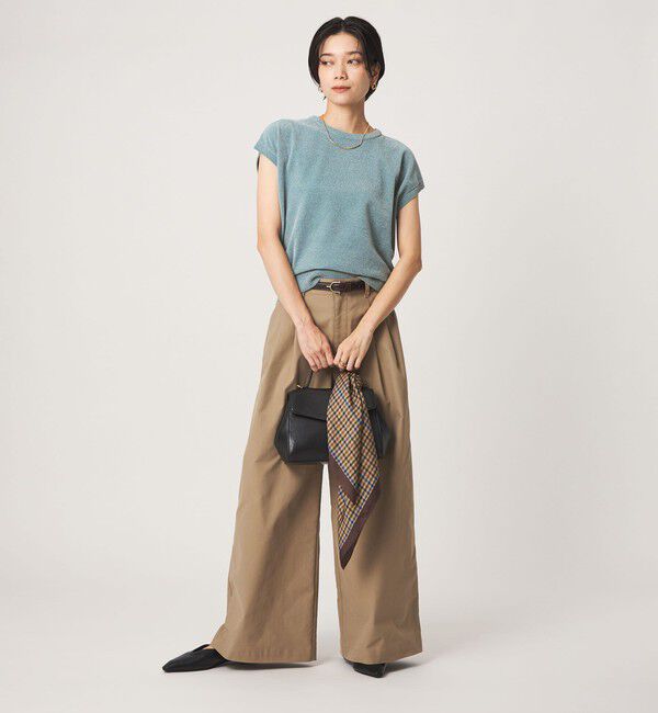 UNITED ARROWS green label relaxing「モール フレンチスリーブ プルオーバー ニット ウォッシャブル」|ニット・セーター|