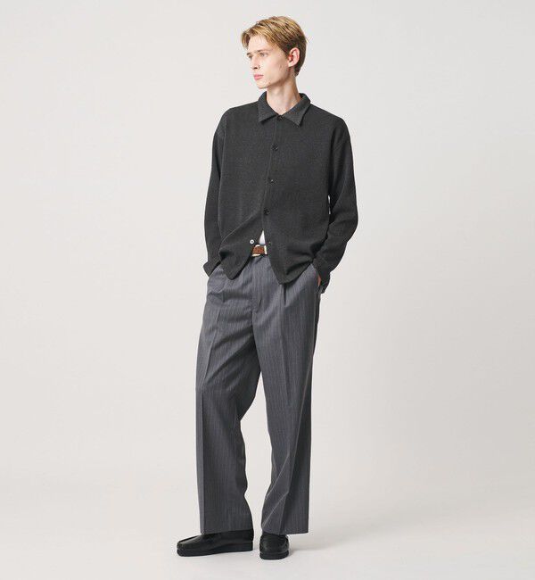 BEAUTY&YOUTH UNITED ARROWS「ハーフ ミラノ ニット シャツ ウォッシャブル」|カーディガン|