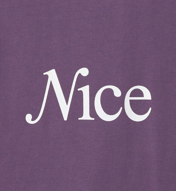 NICE WEATHER「＜NICE WEATHER＞NICE ロゴ ロング スリーブTシャツ」|Tシャツ・カットソー|